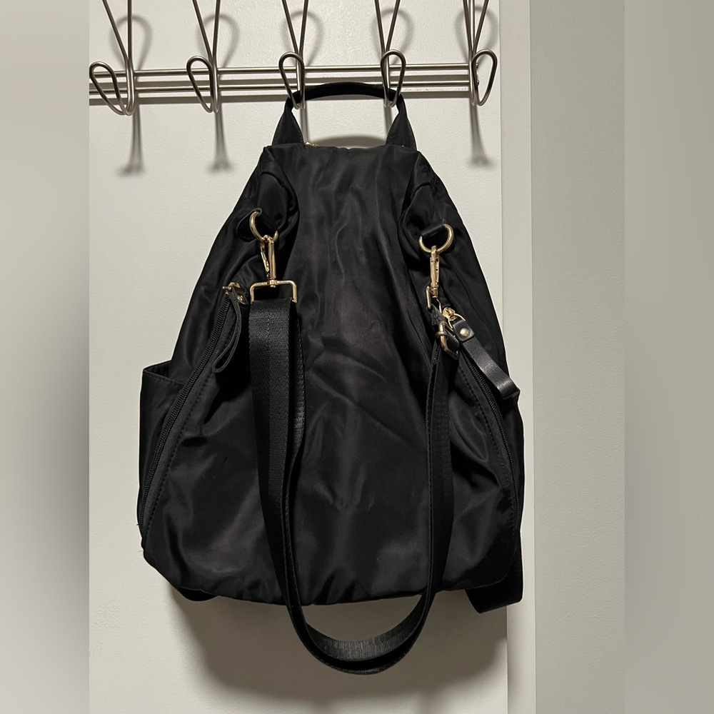 Convertible Black Backpack